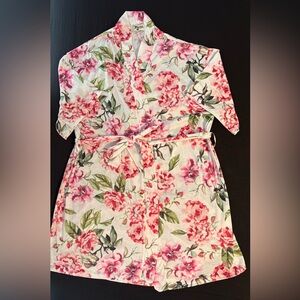 Show Me Your Mumu Pink and Green Watercolor Floral Wrap